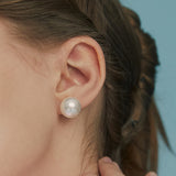 パンプキンパールピアス/pumpkin pearl earring