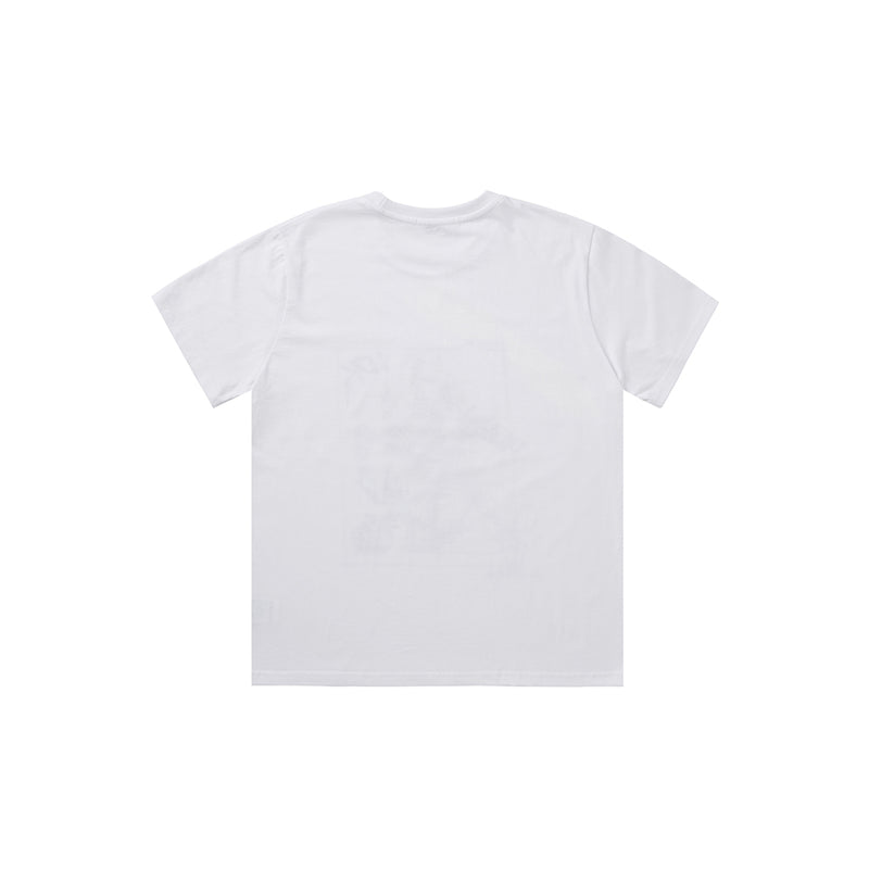 スプレースマイルスタチューTシャツ / [ULKIN] Spray Smile Statue T-shirt_White