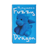 FUZZY DRAGON DOLL KEY RING BLUE
