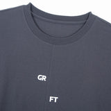 [GRFT]スプリットロングスリーブTシャツ/[GRFT] GRFT SPLIT LONG SLEEVE TEE (CHARCOAL)