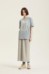 OSスウェットロングスカート/ OS sweat shirt long skirt - 2COLOR