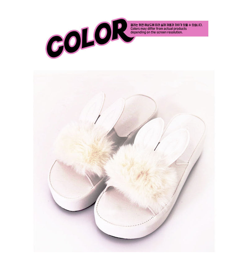 ベイビーラビットスリッパ/baby rabbit slippers (6cm)