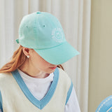 Smile embroidery ball cap (6687362875510)