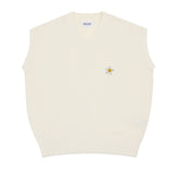 フラワードット刺繍入りニットベスト / Flower Dotted Embroidered Knitwear Vest