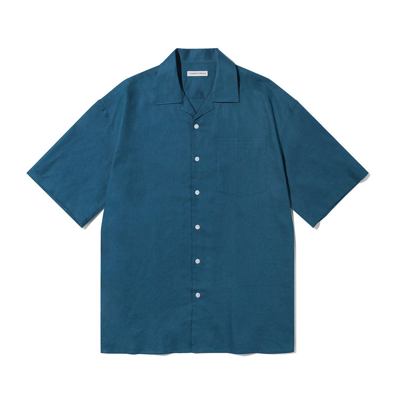 スタンダードステッチリネンシャツ/Standard Stitch Linen Shirt S78 Blue