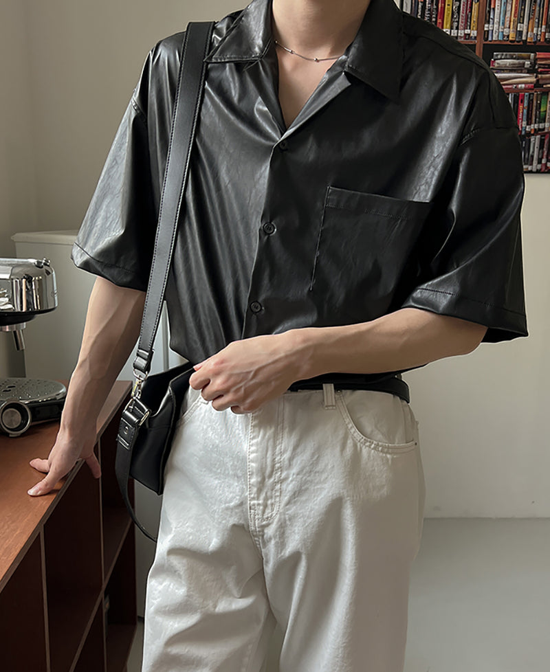 サマーレザーハーフシャツ / Summer Leather Half Shirt