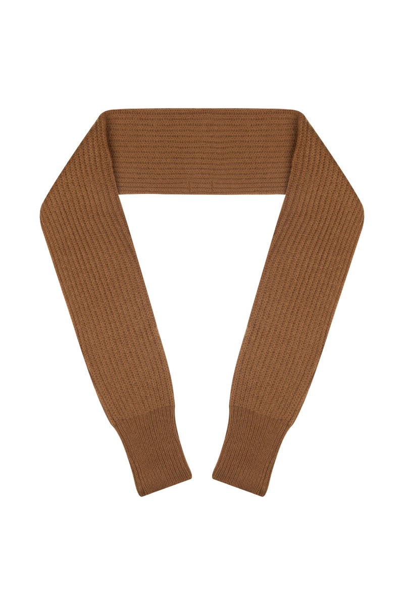 0 9 knit muffler bolero - BROWN (6601597845622)