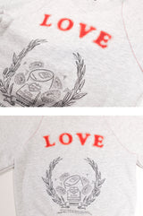 Love Printed sweater shirt (6599546863734)
