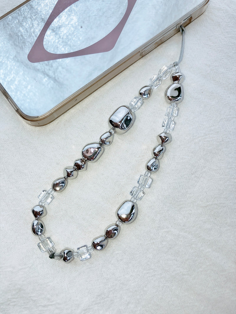 JSG Silver Blend Crystal Beads Strap - Normal