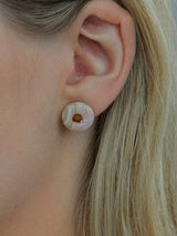 2021 Pantone Doughnut Marbling earring (PG) (6641945510006)