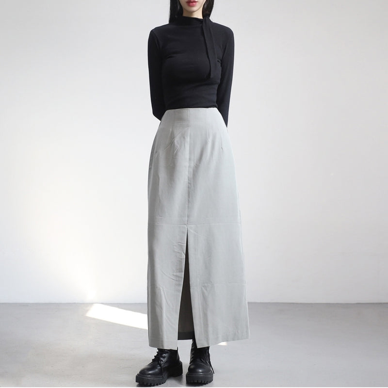 フォーミルンスリットロングスカート / Formiln slit long skirt