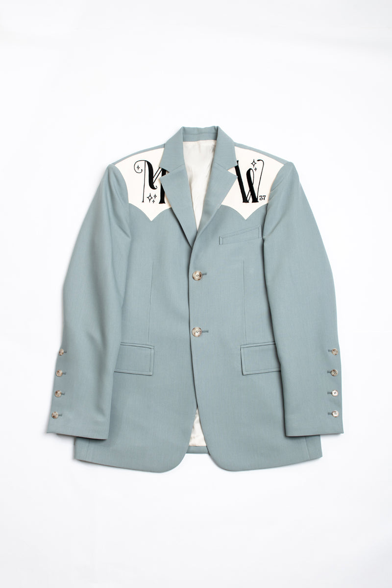 Sky Embroidered Tailored Jacket (6635883561078)