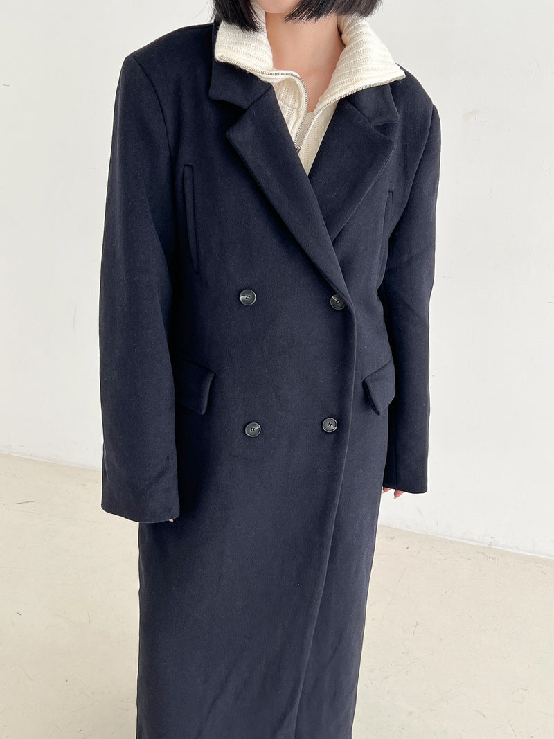 Alpha Wool Long Coat (2color)