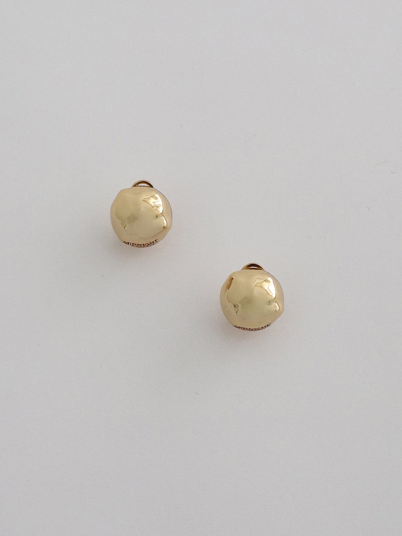 bumpy earring - gold (6548424851574)