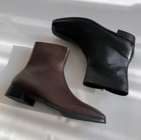 ウェスタンブーツ/Incision Western Chelsea Boots (2color)