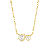 ツインハートネックレス / twin heart necklace