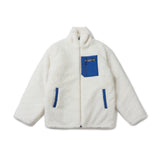 Classic Fleece Zipup Jacket - White (6624509329526)