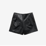 Oel Leather Skirt Pants (6687852593270)