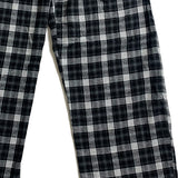 wide check banding pants black (6647971971190)