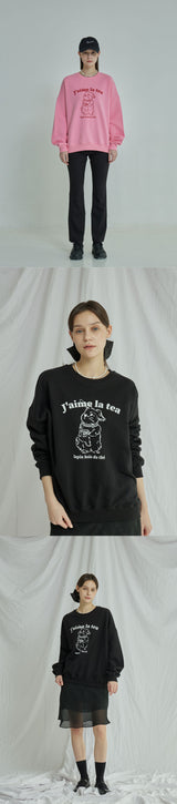ラビットオーバーフィットスウェットシャツ / Rabbit overfit sweatshirt
