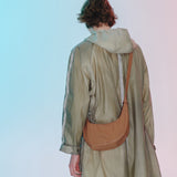 [After Pray Edition] Crescent Coated Hobo Bag S (Brown)