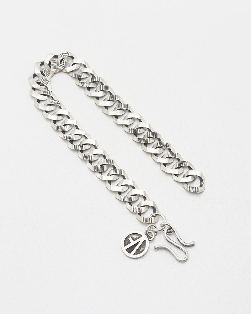 Noise pattern small chain (925 silver) (6578517082230)