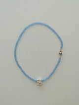 マグネットスクエアジェイドネックレス/magnet square jade necklace - blue