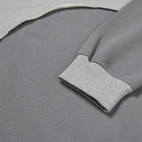 arch panel hoodie grey