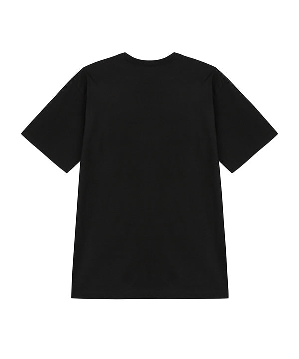 ブラックエンジェルハーフTシャツ / black angel half t-shirt (4497368580214)