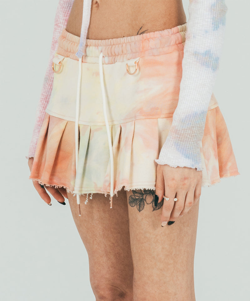 ローライズスウェットプリーツスカート / Low-rise Sweat Pleated Skirt (after sunset)