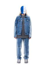 サイドブリーチデニムジャケット/BBD Side Bleached Denim Jacket (Blue)