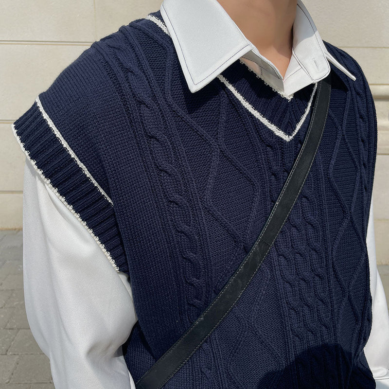 ハンドピーポーニットベスト / Hand People Knit Vest (4color)