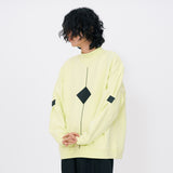 Square point Sweatshirts [Lime] (6591816401014)
