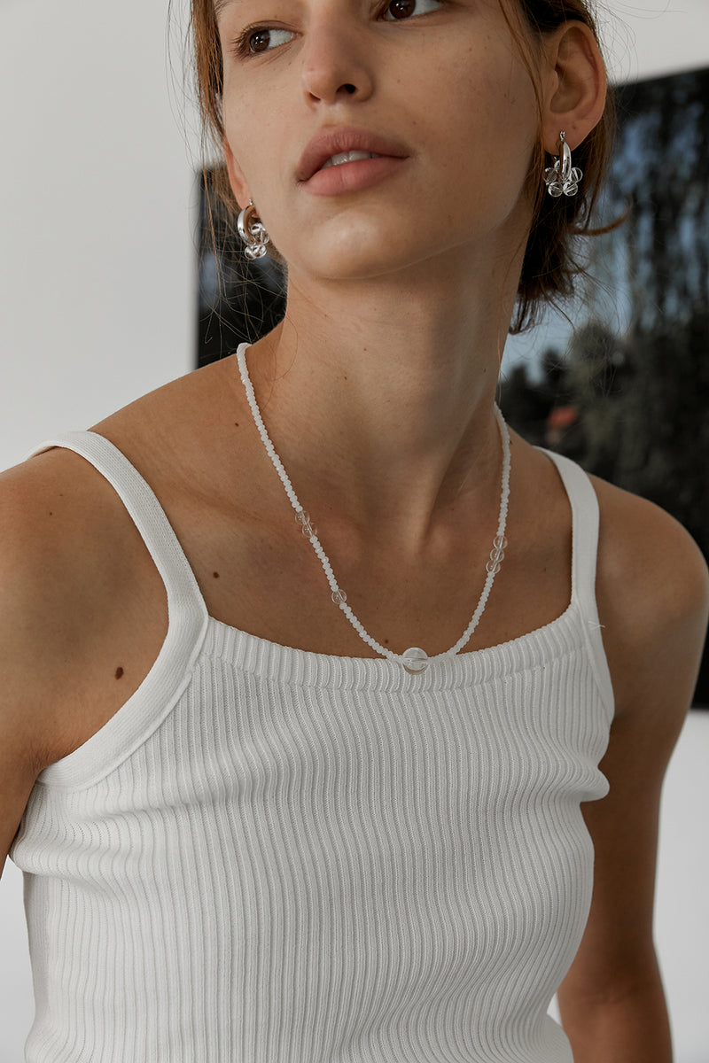 pure quartz necklace (6548421345398)