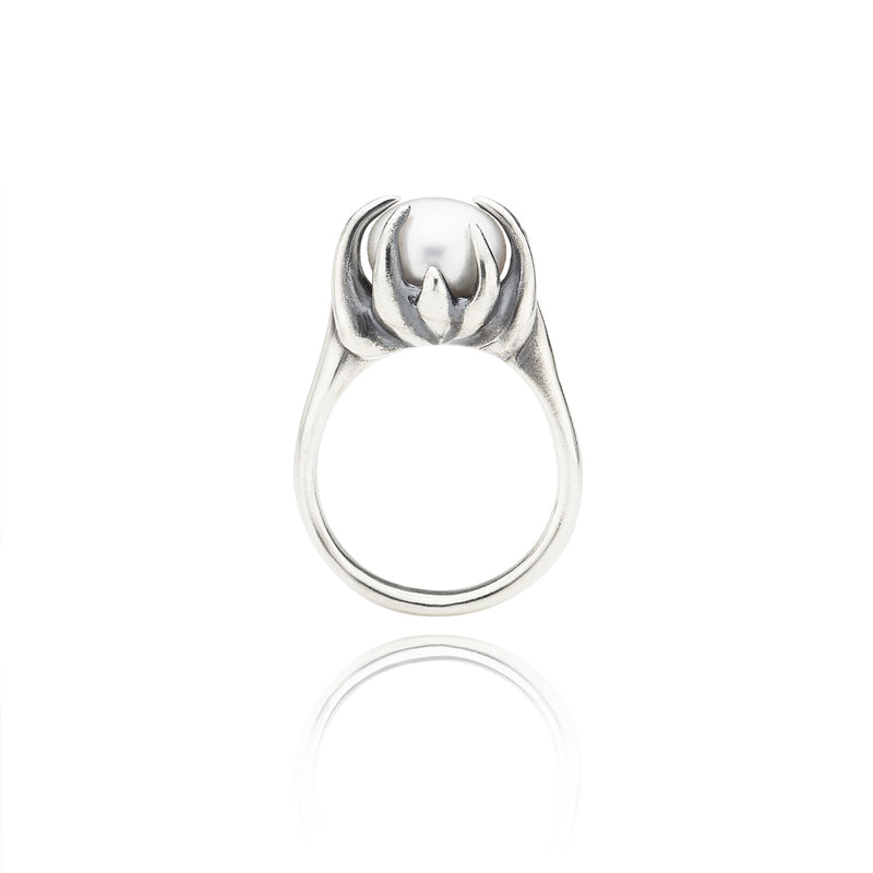 VERTEX PEARL RING ( silver 925 ) (6629557076086)