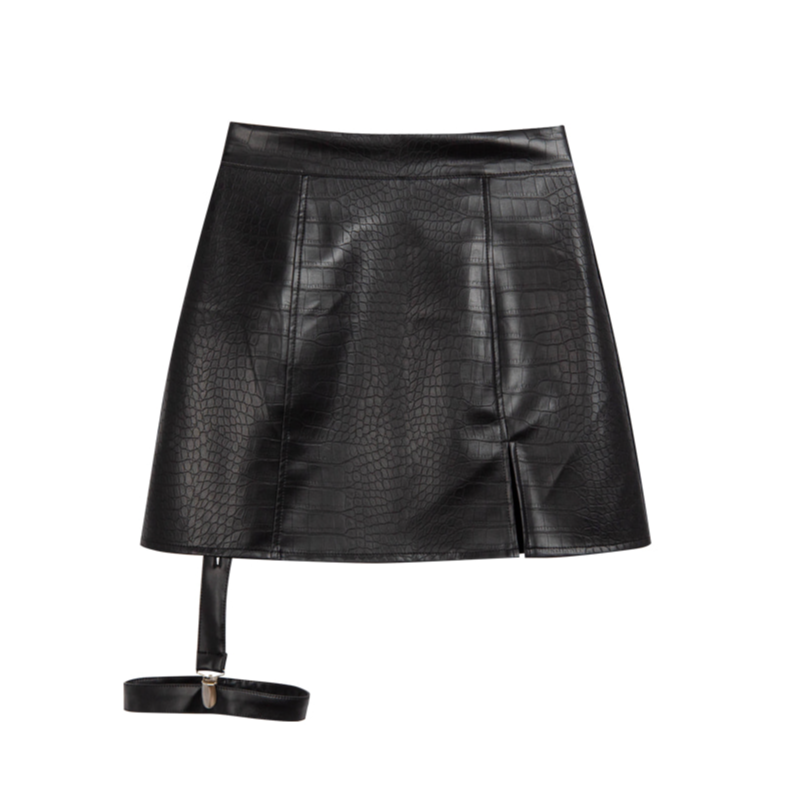 レザーガータースカート / Leather Garter Skirt (4573562404982)