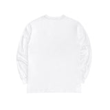 OVAL LONG SLEEVE T SHIRTS - WHITE (6674933514358)