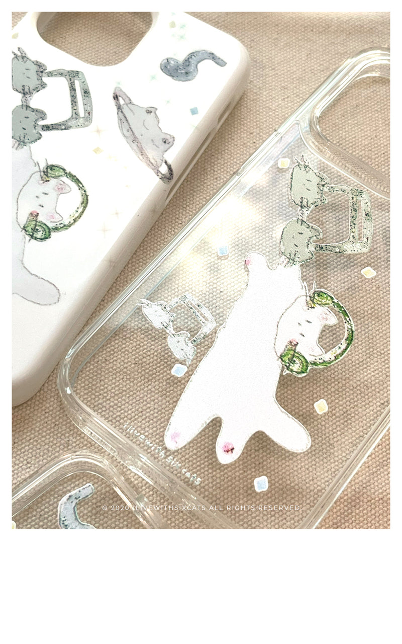 ✧ JELLY HARD PHONE CASE ✧ DREAMLAND OF A CAT