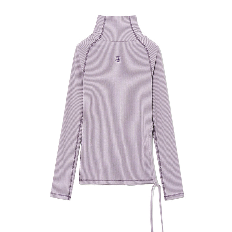 Classic Symbol String High Neck Top [MISTY LILAC]