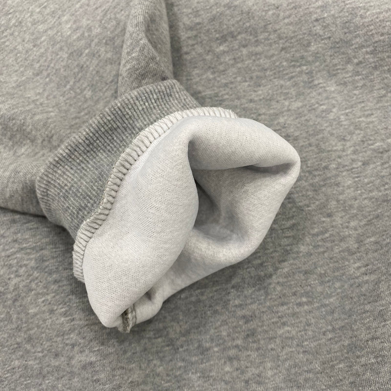 Intense moment logo over fit sweatshirt(Melange Gray) (6612316291190)