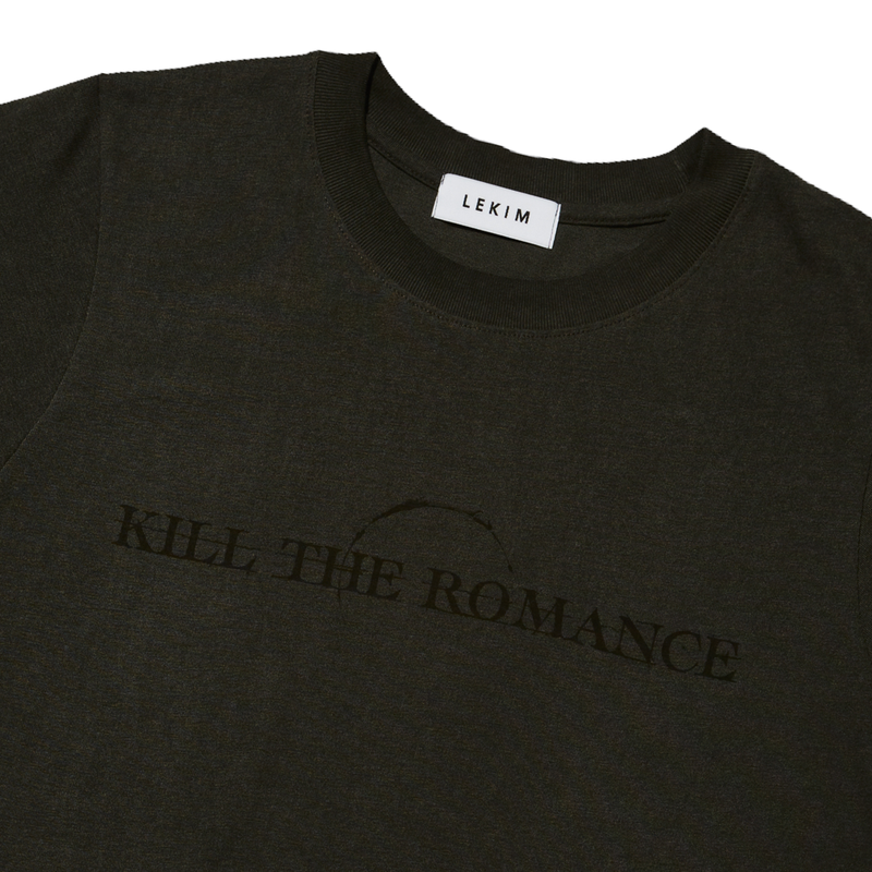 KILL THE ROMANCE T-SHIRT PIGMENT BLACK(WOMAN)
