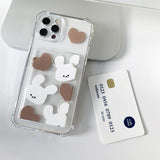 King Mochi Rabbit Card Storage brown Phone Case