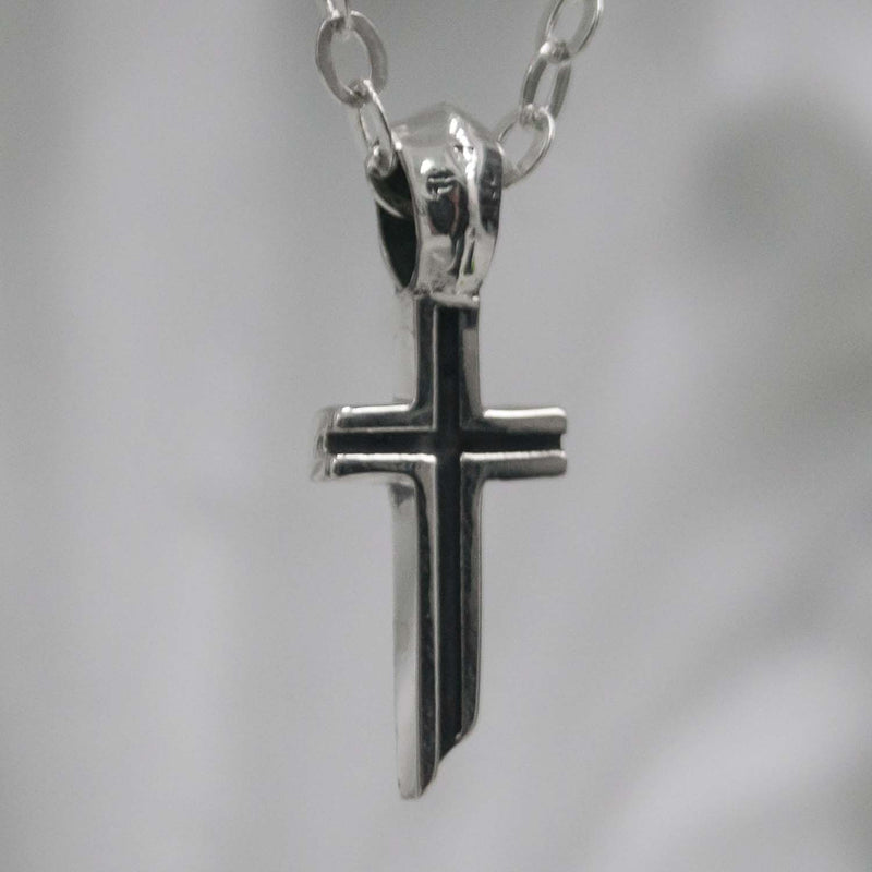 ミニクロスネックレス/Mini Cross Necklace (3823451471990)
