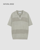 ホリデーPKハーフニット半袖シャツ / Holiday PK half knit short sleeve shirt ( 4 COLOR )