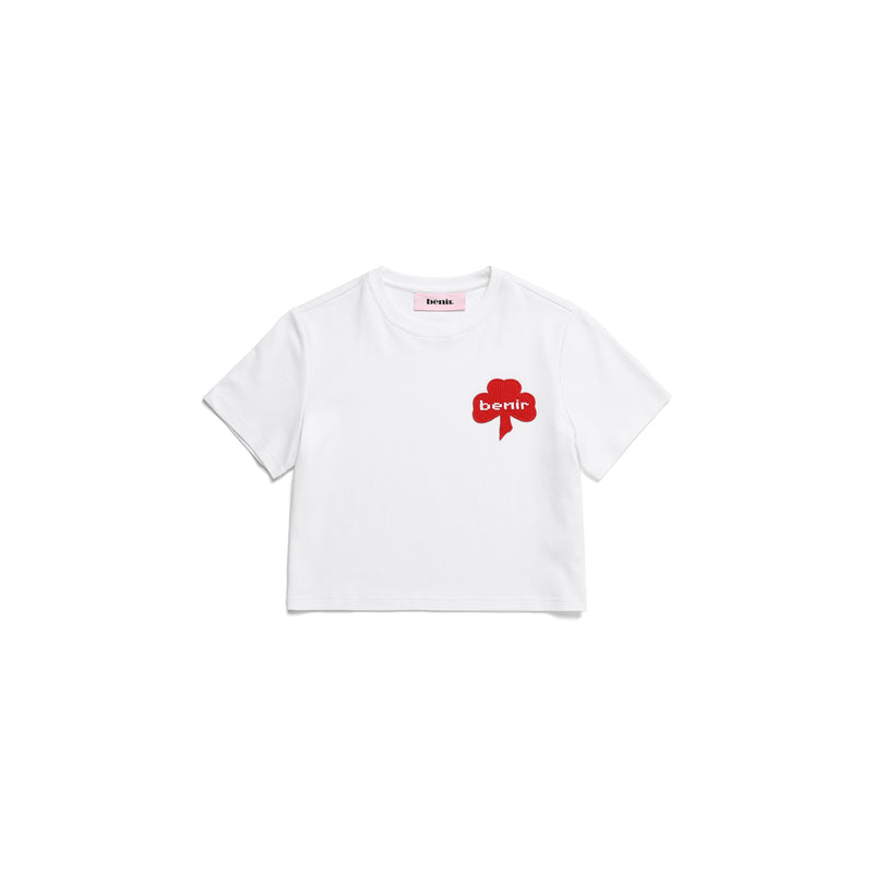 クローバークロップTシャツ / Clover crop T-shirt_BNTHURS31UWH