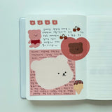 Pink bear memo (100 sheet) (6695825834102)