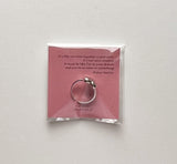 シルバー925ビッグハートリング/Silver925 Big Heart Ring (Free size)