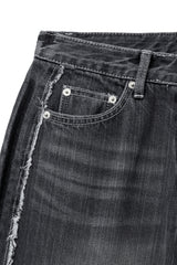 sd line denim pants (black)