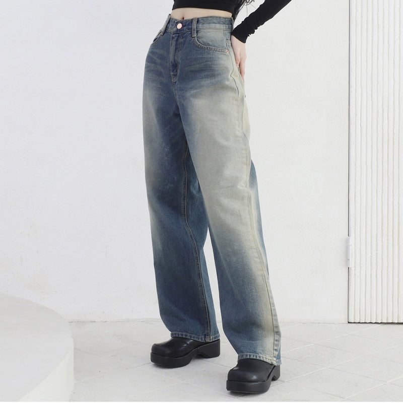 アビビンテージウォッシングデニムパンツ / Abi Vintage Washing Denim Pants