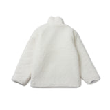 Classic Fleece Zipup Jacket - White (6624509329526)